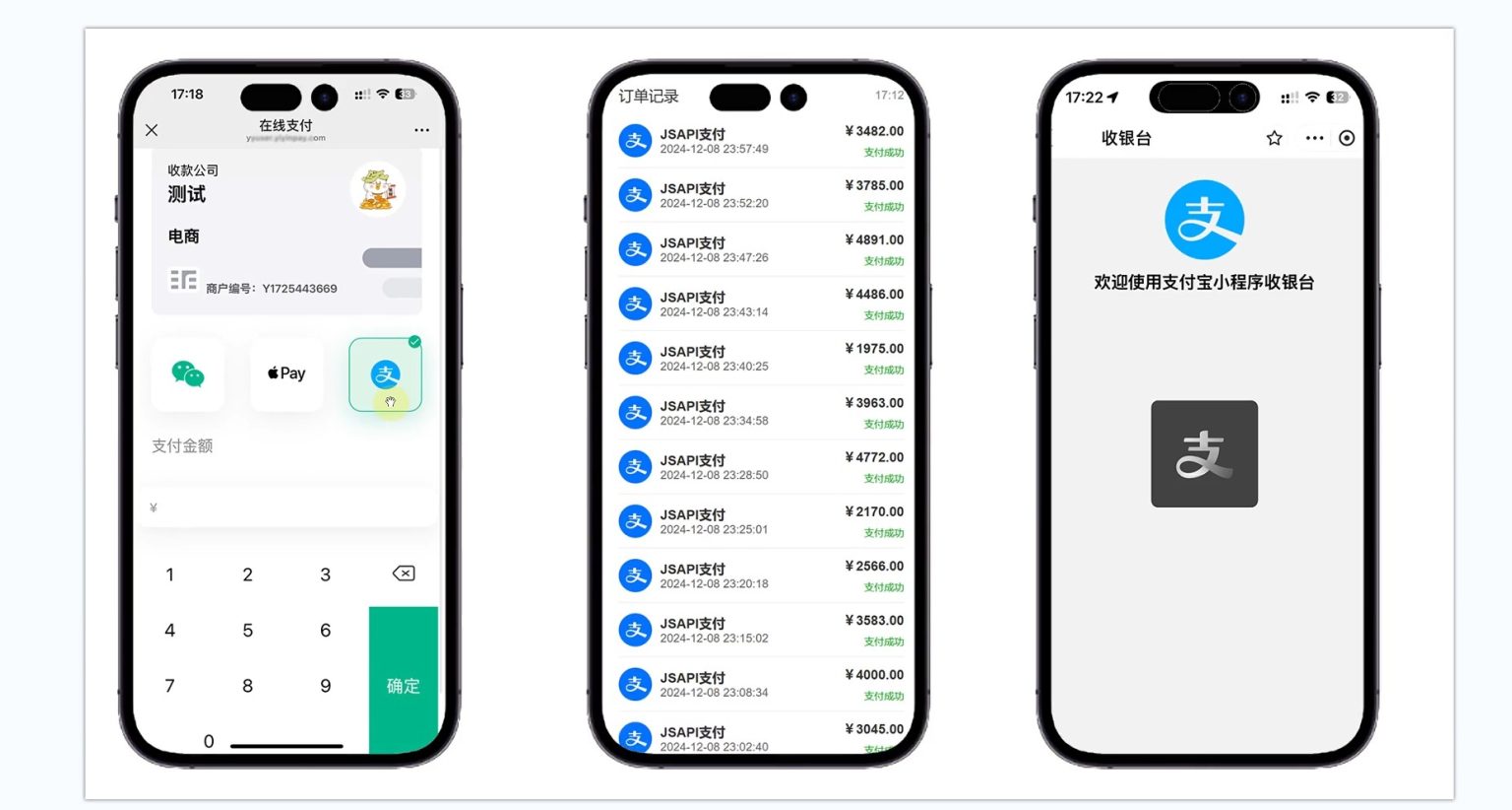 JP189易支付精美设计的支付收银台模板支持Apple Pay需要配合jspay